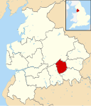 Hyndburn UK locator map